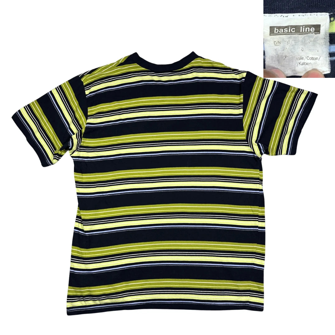 Basic Line® Striped V Neck Tee