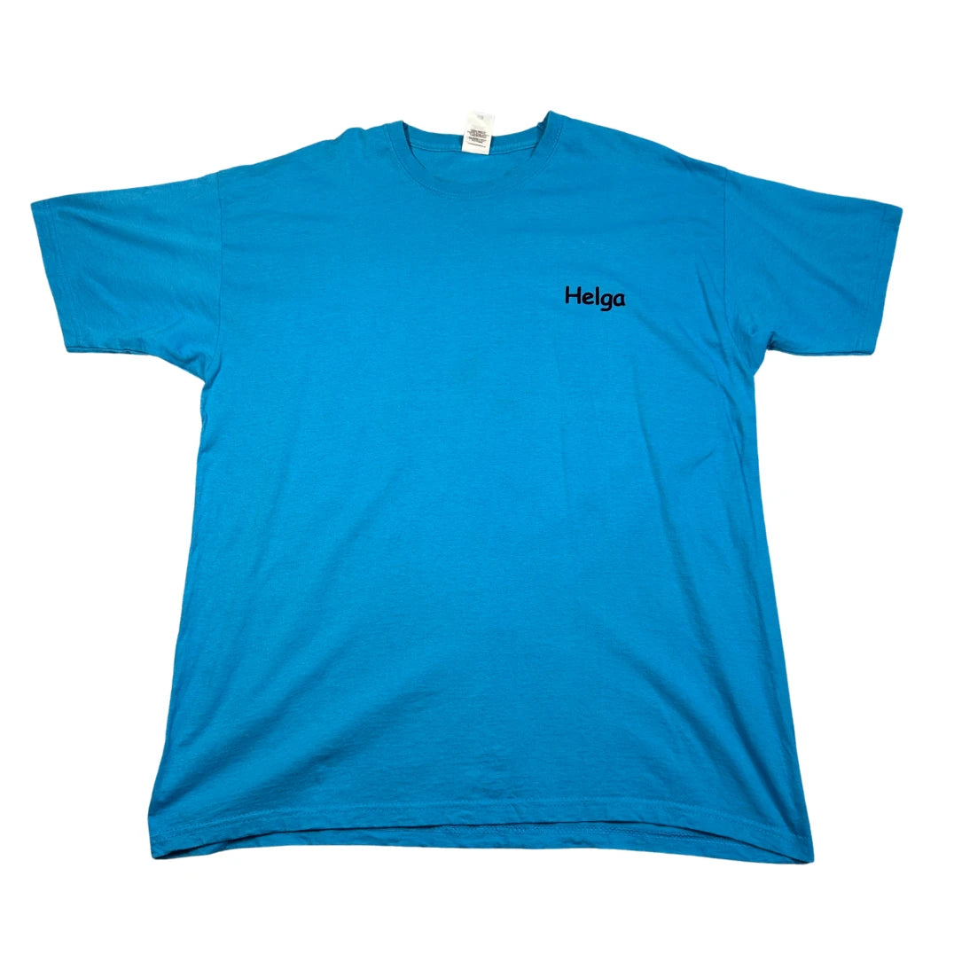 Fruit of the Loom Blue Men's T-Shirts Men Cotton T Shirts