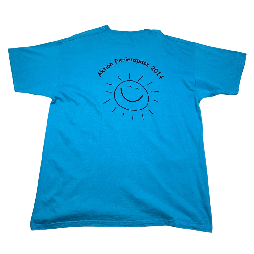 Fruit of the Loom Blue Men's T-Shirts Men Cotton T Shirts