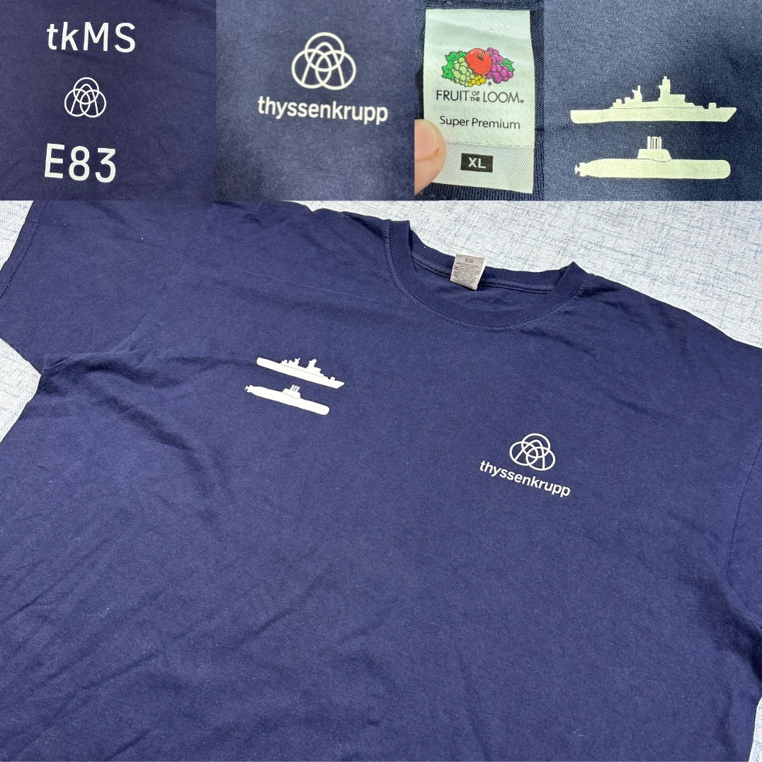 Fruit of the Loom Navy Men's T-Shirts Men Cotton T Shirts
