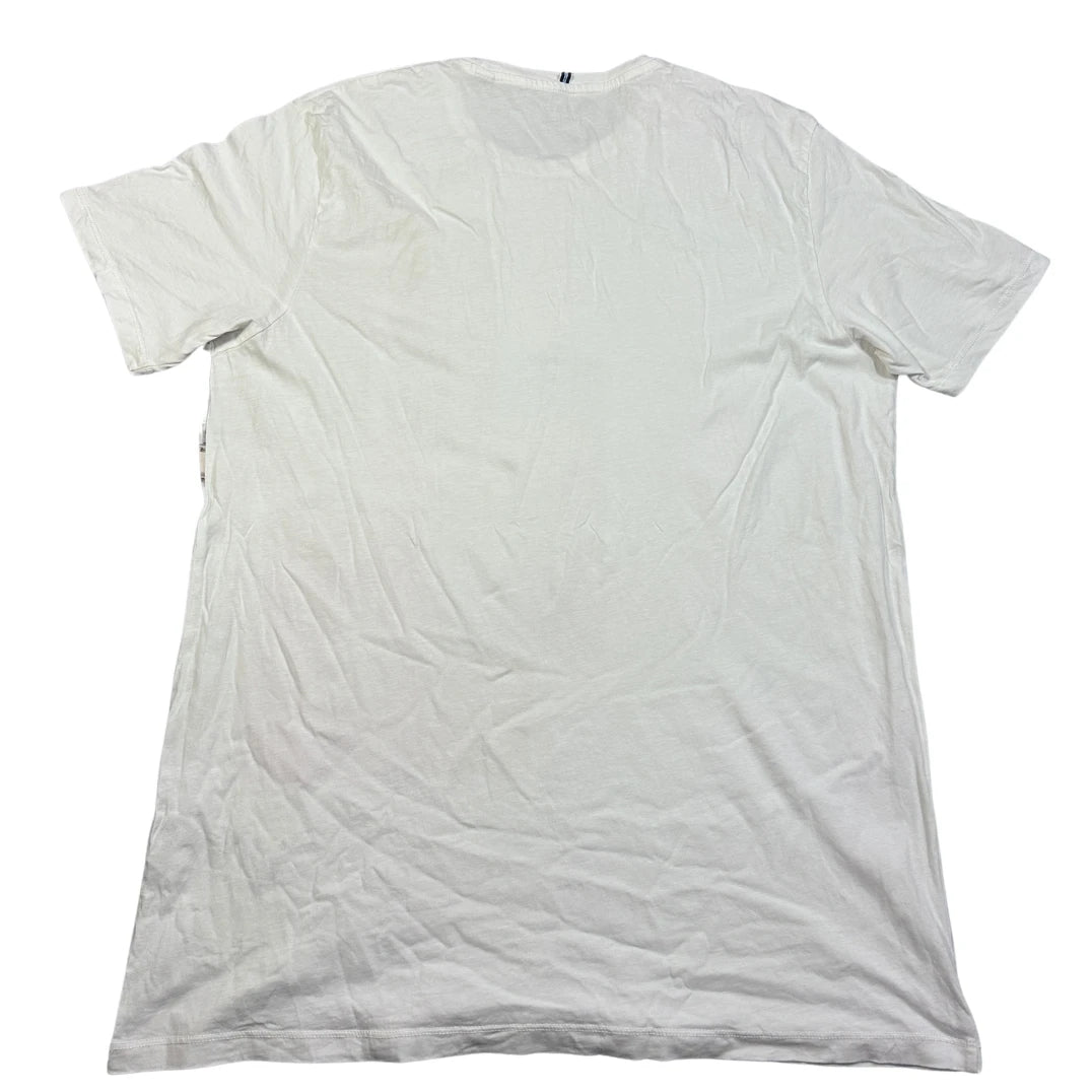 Esprit White Men's T-Shirts Men Cotton T Shirts