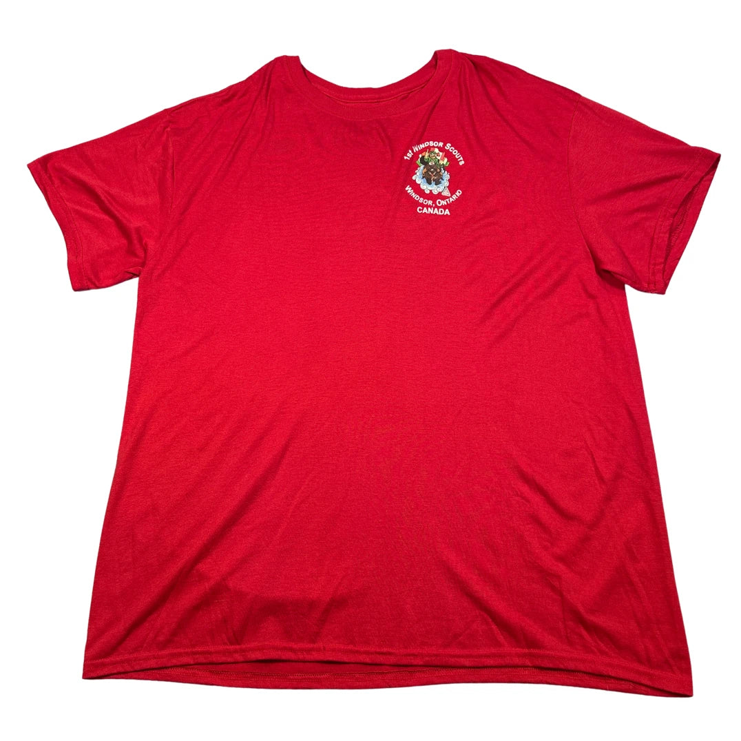 Gildan Red Men's T-Shirts Men Cotton T Shirts