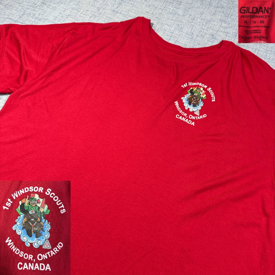 Gildan Red Men's T-Shirts Men Cotton T Shirts