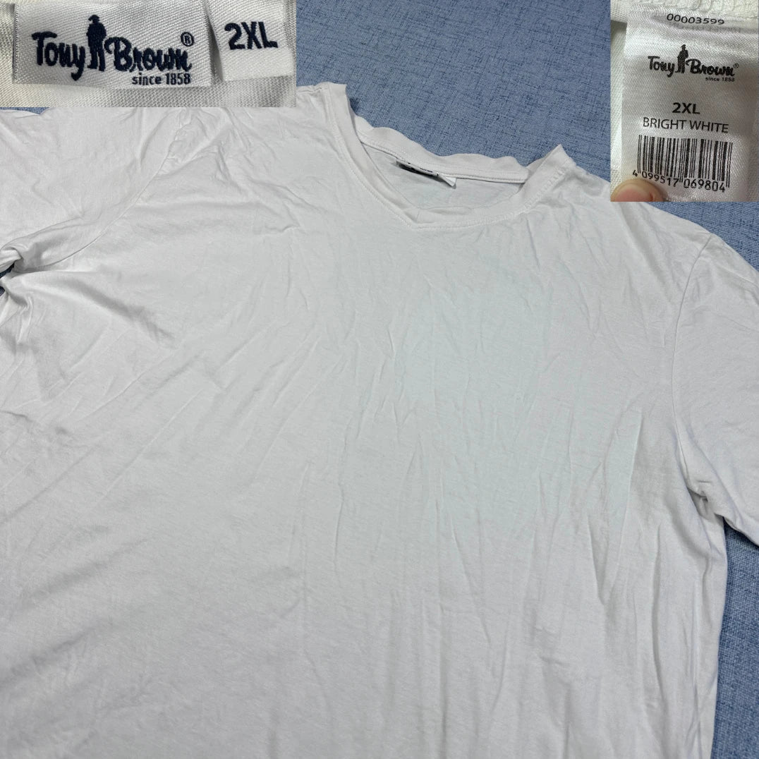 Tony Brown White Men's T-Shirts Men Cotton T Shirts