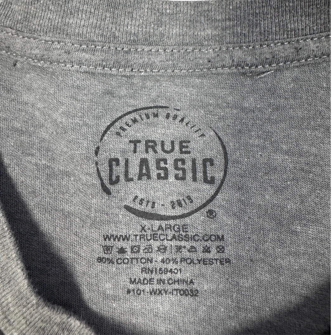 True Classic® Gray T Shirt Basic-XL