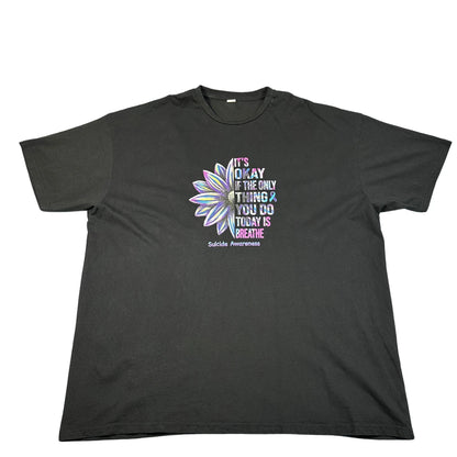 Uneek®Black T Shirt Awareness-3XL