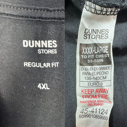 Dunnes Stores® Black T Shirt Regular-4XL