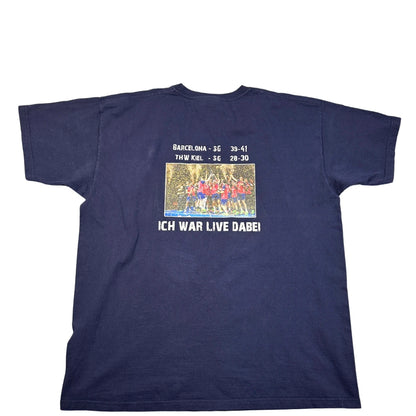Fruit of the Loom Navy Graphic T-Shirt-XL