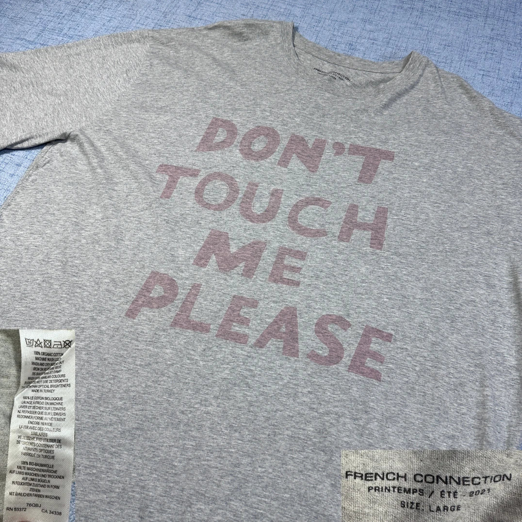 French Connection® Grey Graphic T-Shirt-L
