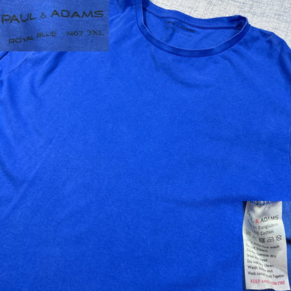 Paul & Adams® Blue Long Sleeve Tee-3XL