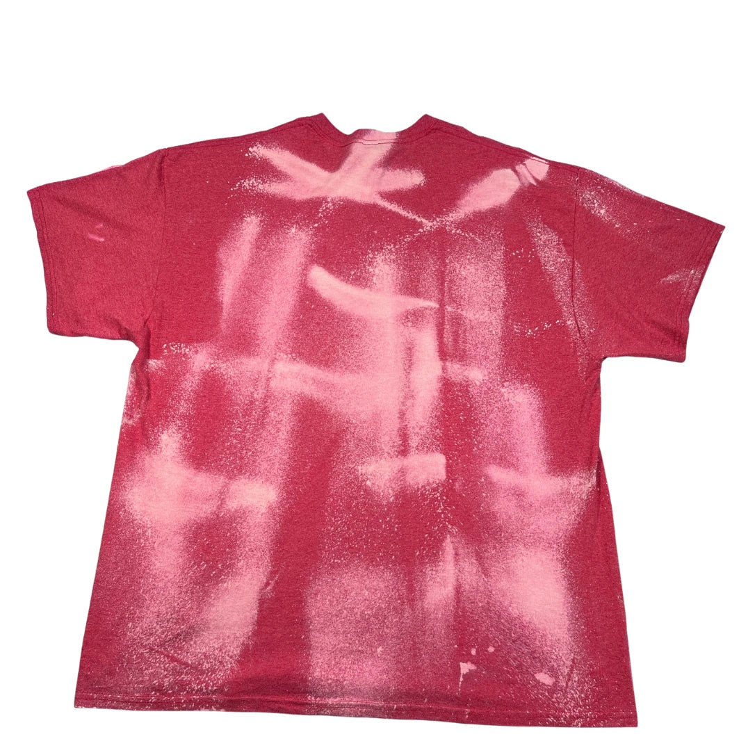 Gildan Pink Faded "P" Graphic T-Shirt-2XL