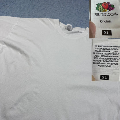 Fruit of the Loom White T-Shirt-XL
