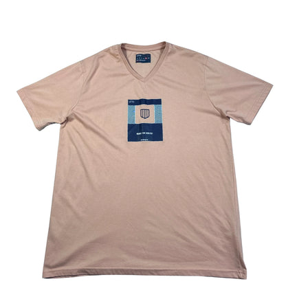 OTTO Tan Graphic V-Neck T-Shirt