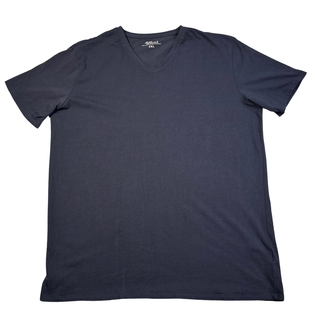Jean Pascale Navy V-Neck T-Shirt