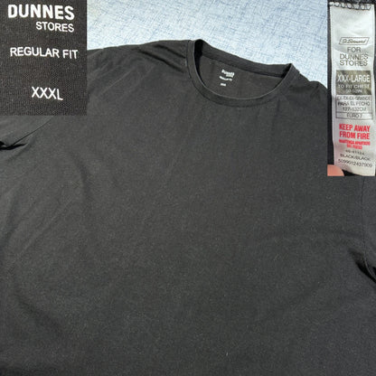 Dunnes Stores Black T-Shirt-3XL