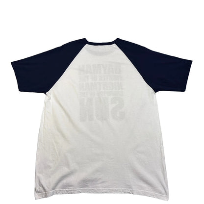 Fruit of the Loom White Dayman Raglan T-Shirt-XL