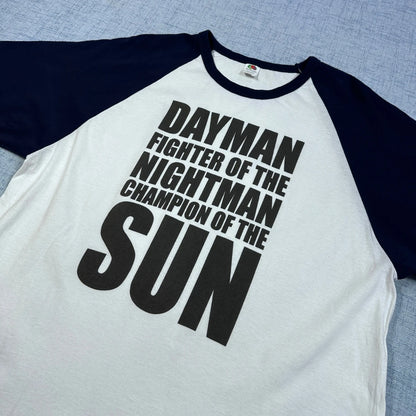 Fruit of the Loom White Dayman Raglan T-Shirt-XL