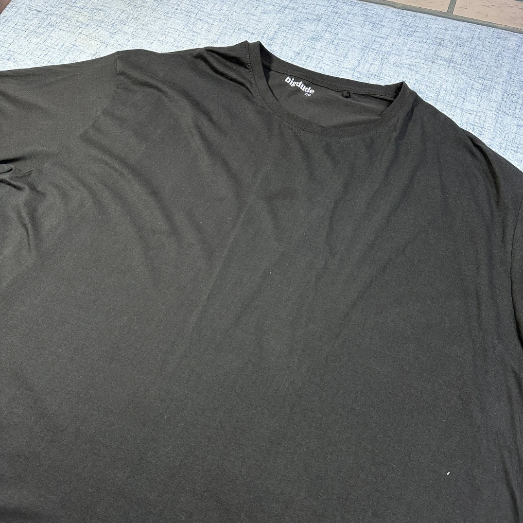 Bigdude Black T-Shirt-7XL