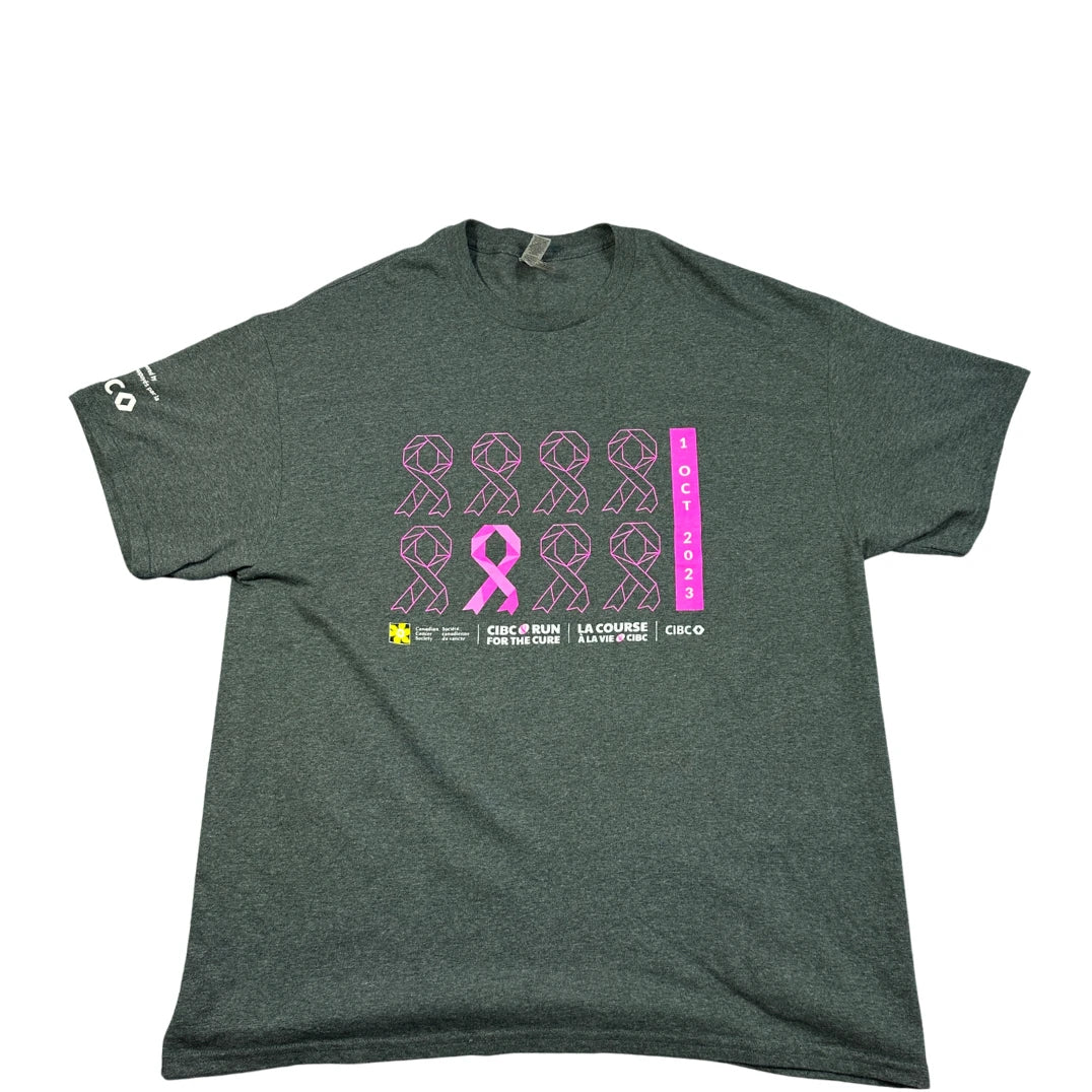 Gildan Grey CIBC Run for the Cure T-Shirt-XL