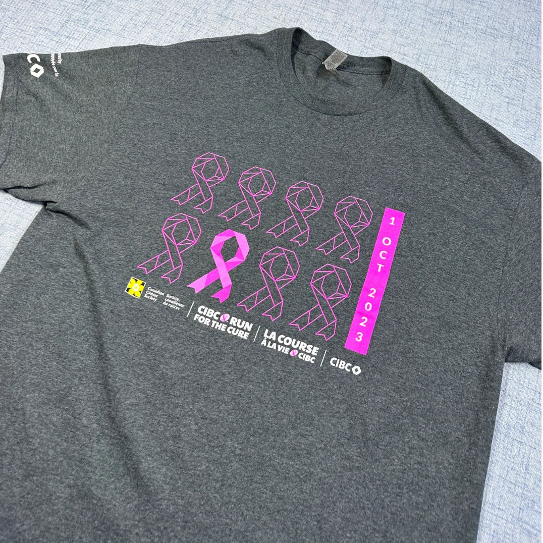 Gildan Grey CIBC Run for the Cure T-Shirt-XL