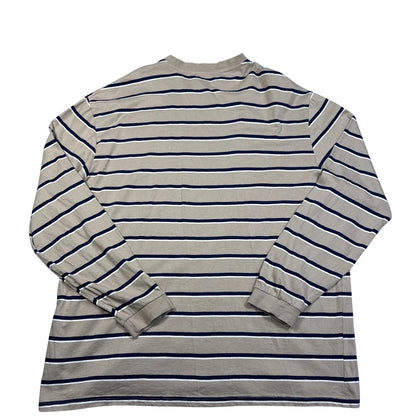 Dunnes Stores Tan Striped Long Sleeve T-Shirt-XL