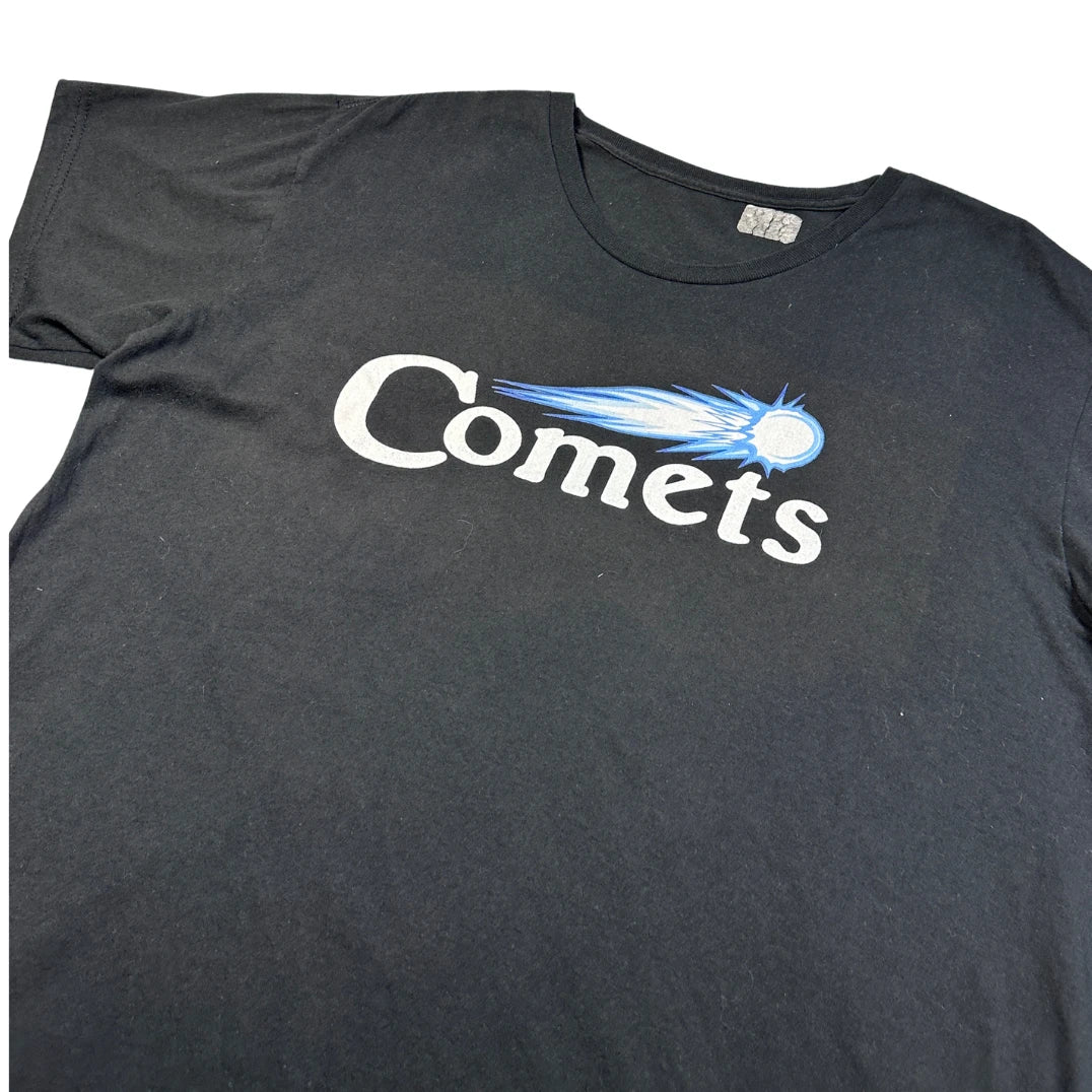 Unbranded Black Comets Graphic T-Shirt-XL