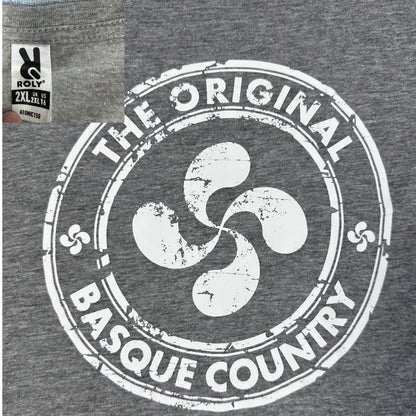Roly Grey Basque Country Graphic T-Shirt-XL