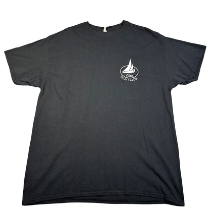 Gildan Black "Vliho Yacht Club" Graphic T-Shirt-XL