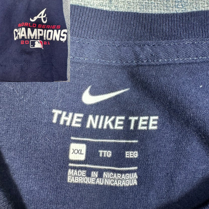 Nike Navy Atlanta Braves World Series Graphic T-Shirt-XXL