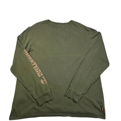Timberland Olive Long Sleeve T-Shirt-L