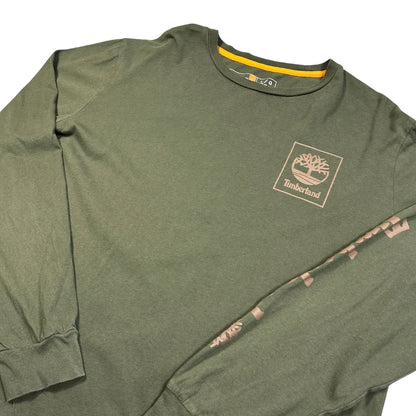 Timberland Olive Long Sleeve T-Shirt-L