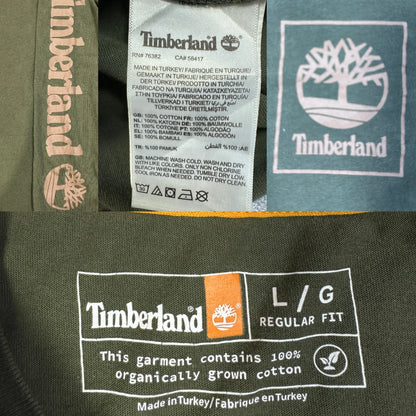 Timberland Olive Long Sleeve T-Shirt-L