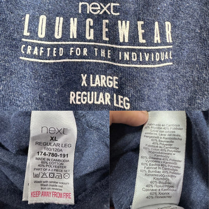 Next® Blue Henley T Shirt-XL
