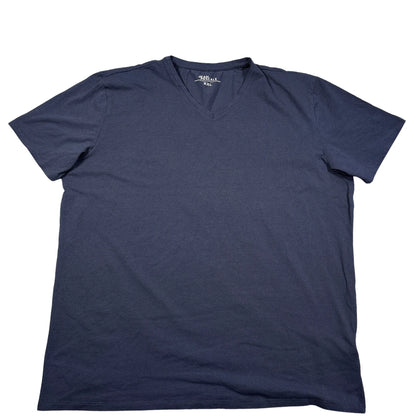 Jean Pascale® Navy V Neck T Shirt-2XL