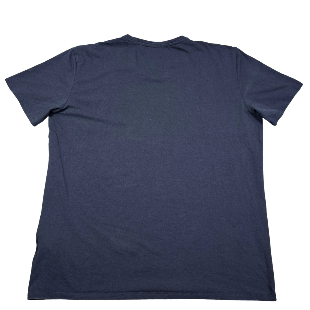 Jean Pascale® Navy V Neck T Shirt-2XL