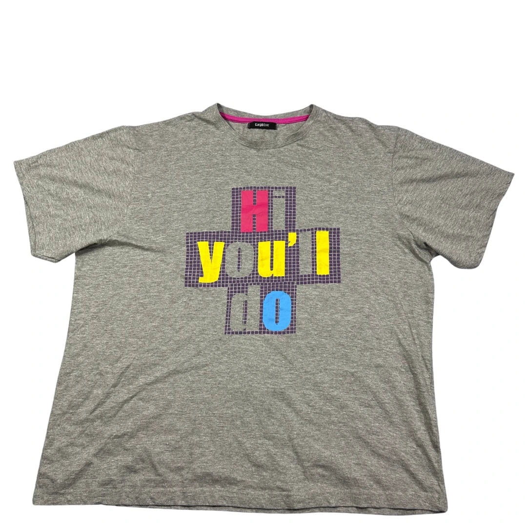 Cargoquay® Grey Graphic T Shirt-XL