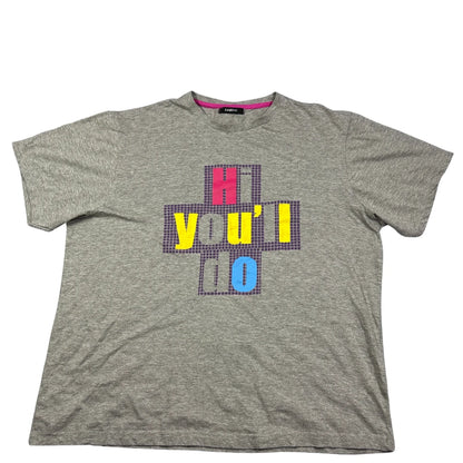 Cargoquay® Grey Graphic T Shirt-XL