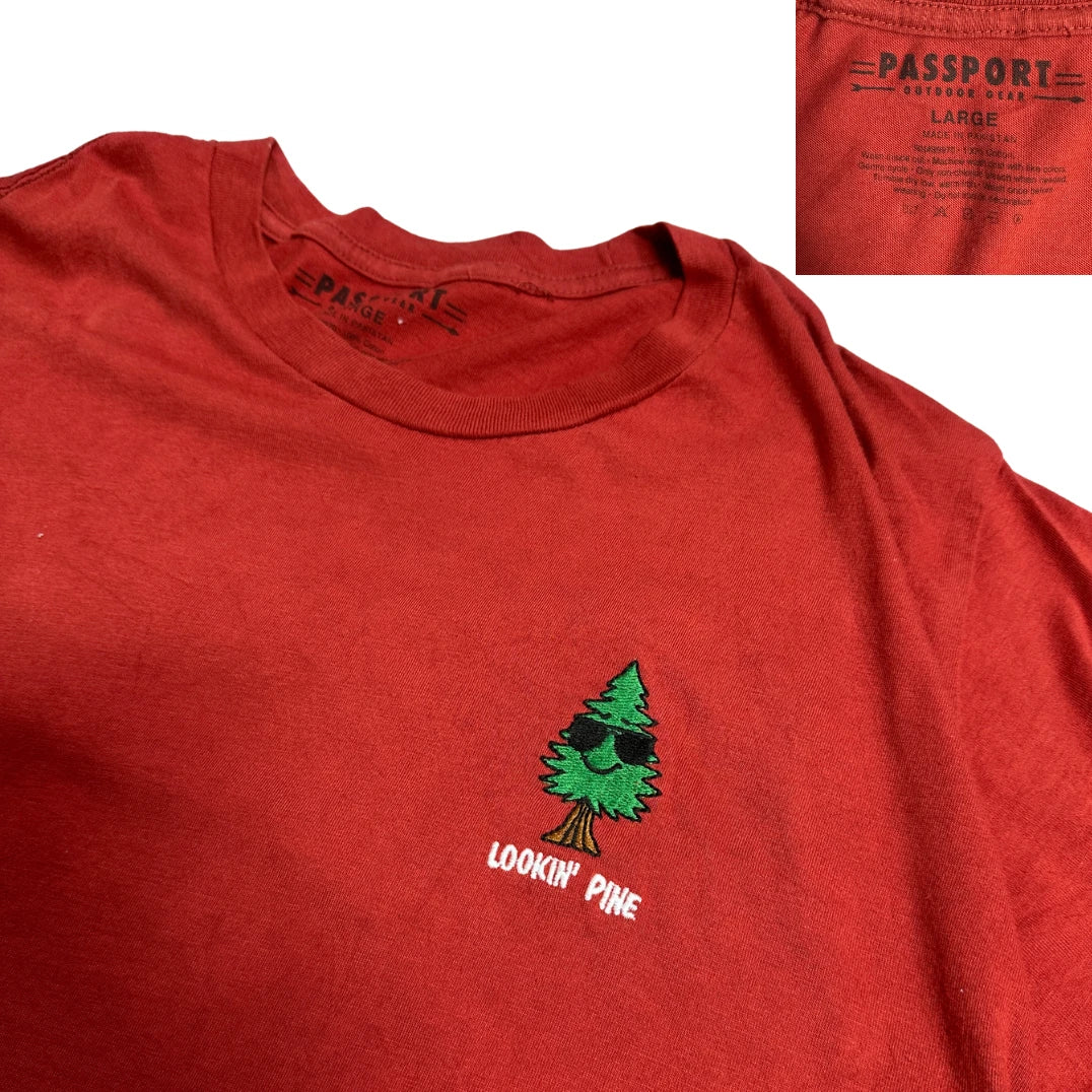 Passport ®  “Lookin’ Pine” Embroidered Graphic T-Shirt 🌲😎