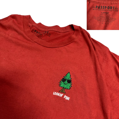Passport ®  “Lookin’ Pine” Embroidered Graphic T-Shirt 🌲😎