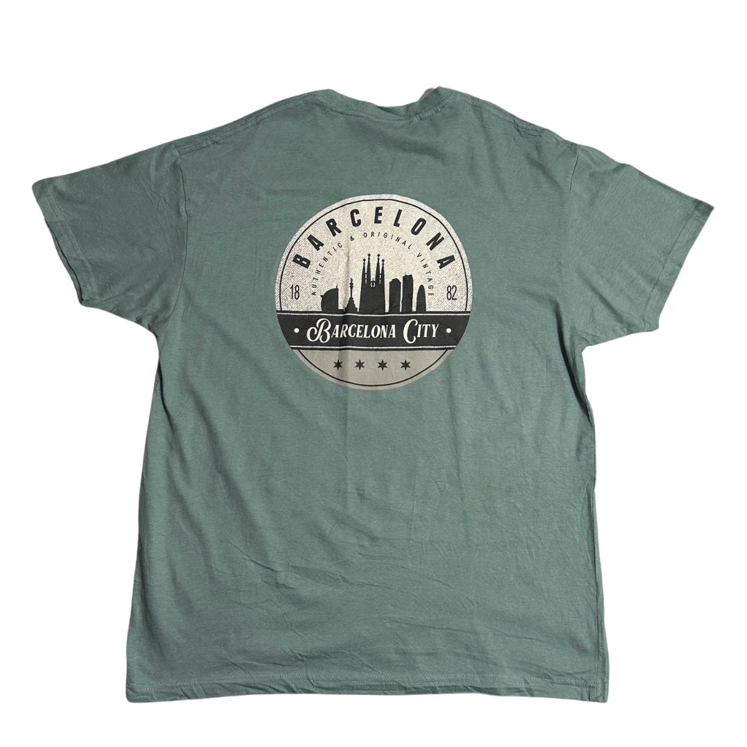 Barcelona City Graphic Print Casual T-Shirt 🌍👕