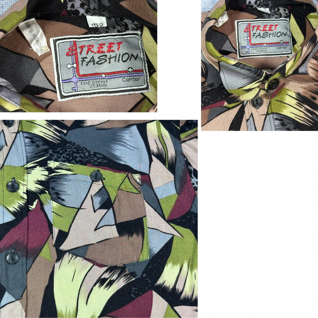 Street Fashion Patterned Shirt