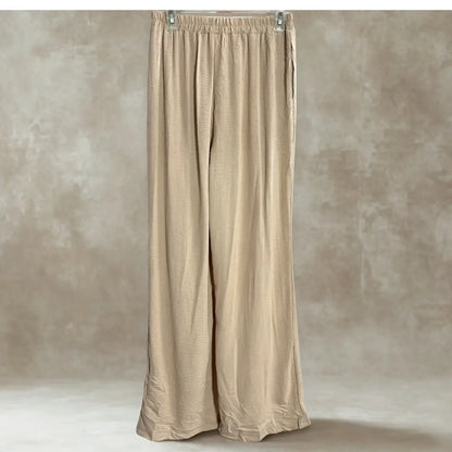 SHEIN® Beige Wide-Leg Pants