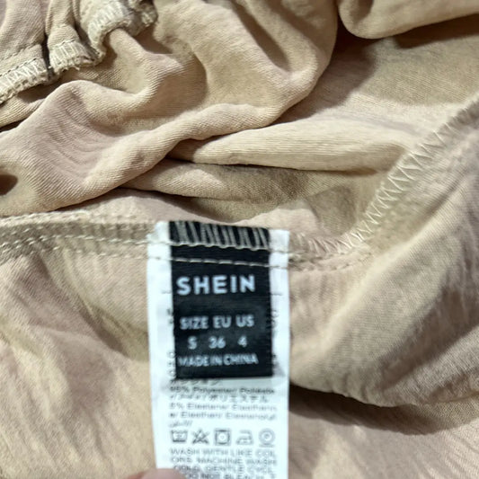 SHEIN® Beige Wide-Leg Pants