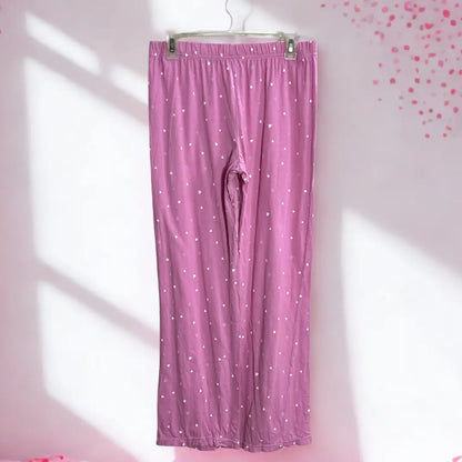 Pink Heart-Print Pajama Pants (F&F Brand)
