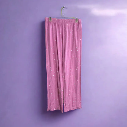 Pink Heart-Print Pajama Pants (F&F Brand)