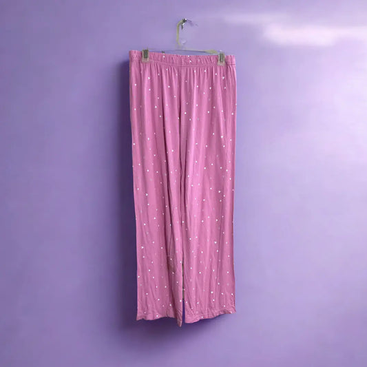 Pink Heart-Print Pajama Pants (F&F Brand)