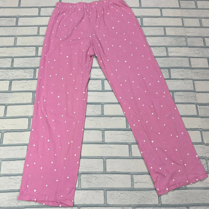 Pink Heart-Print Pajama Pants (F&F Brand)