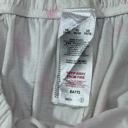 Pink Star-Print Pajama Pants