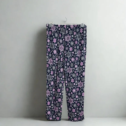 Snowflake-Print Pajama Pants