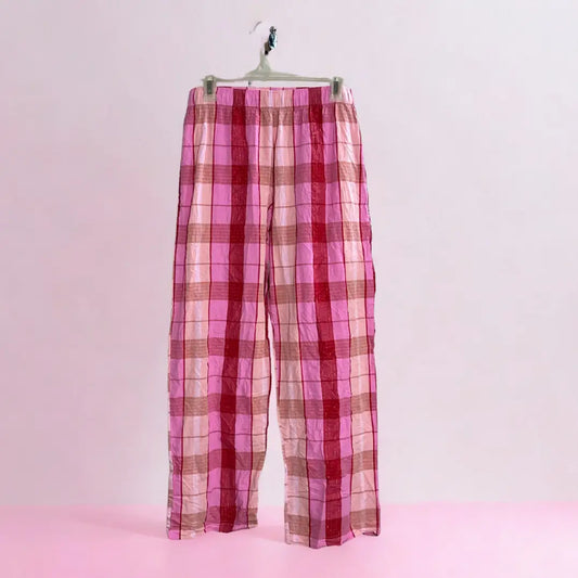 F&F® Pink Plaid Pajama Pants